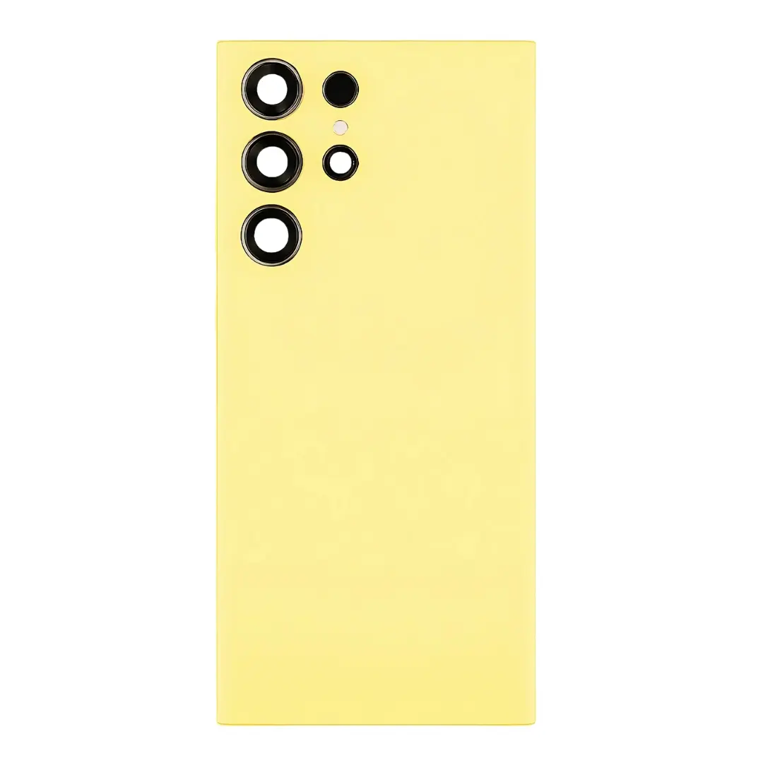 Back Glass Samsung Galaxy S25 Ultra with Camera Lens Yellow